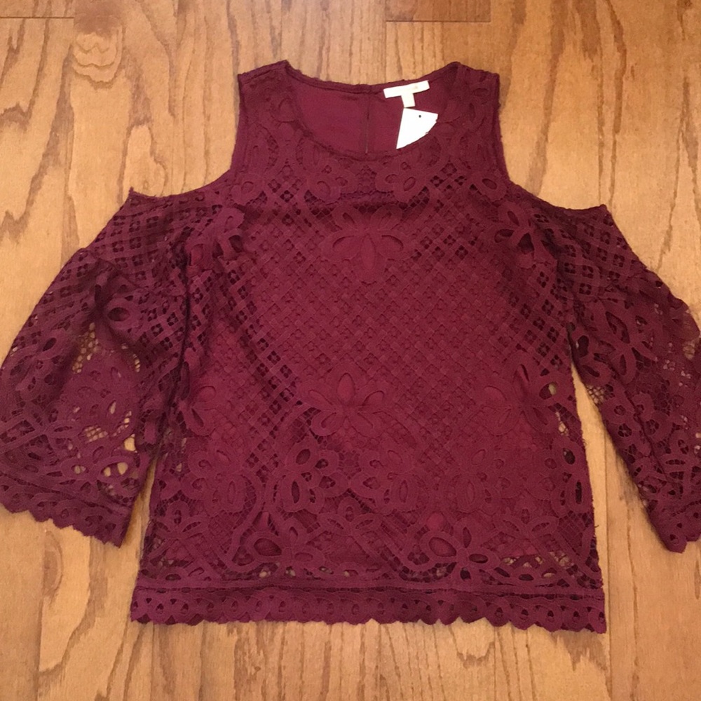 Skies are Blue Lace Top